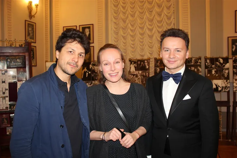 режиссер Павел Сафонов, актриса Ольга Ломоносова и Заслуженный артист России Александр Олешко