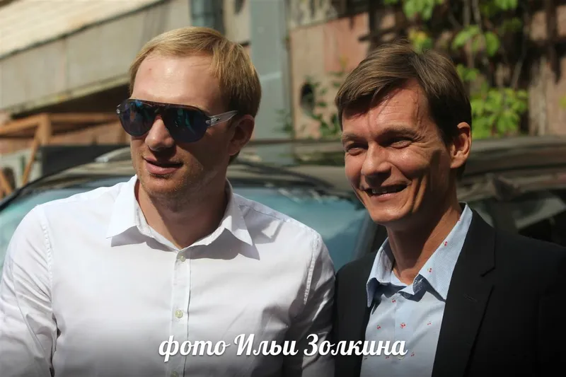 актеры Андрей Бурковский и Филипп Янковский