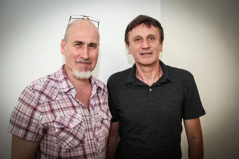 режиссер Александр Огарёв и актер Сергей Ганин
