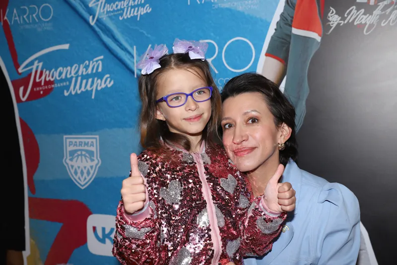 Елена Борщева с дочерью Умой
