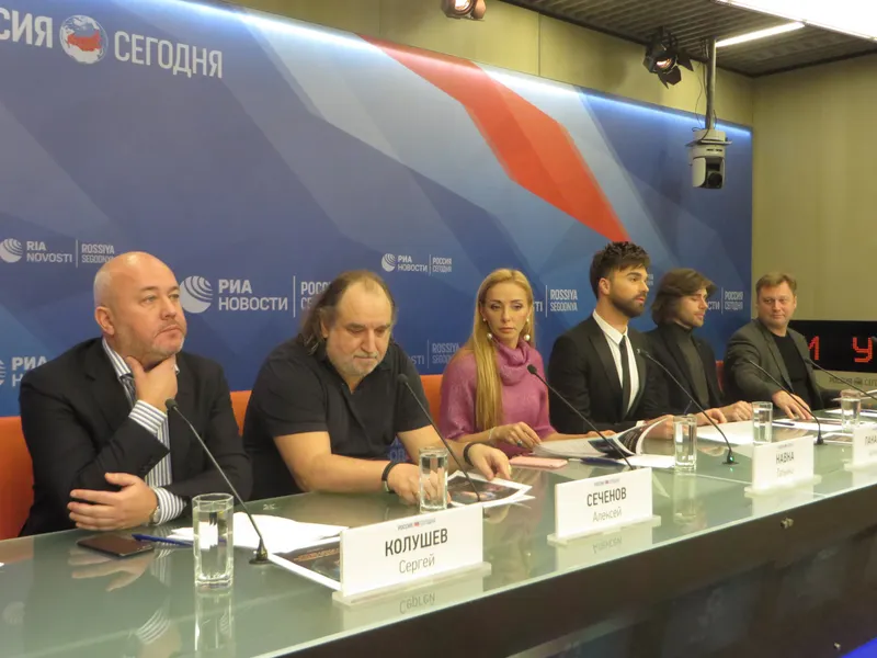 Пресс-конференция, посвященная премьере мюзикла на льду "Руслан и Людмила".