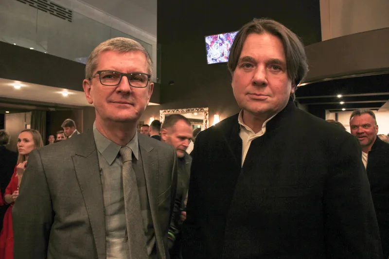 телепродюсер Юрий Аксюта и генеральный директор Первого канала Константин Эрнст