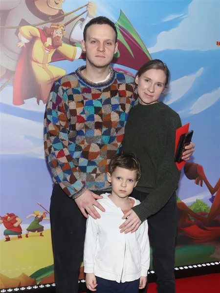 Данил Стеклов и Надежда Лумпова с сыном Федором