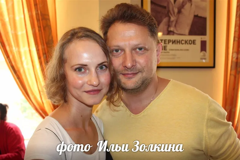 Художественный руководитель театра им.Пушкина Евгений Писарев и актриса Анна Бегунова