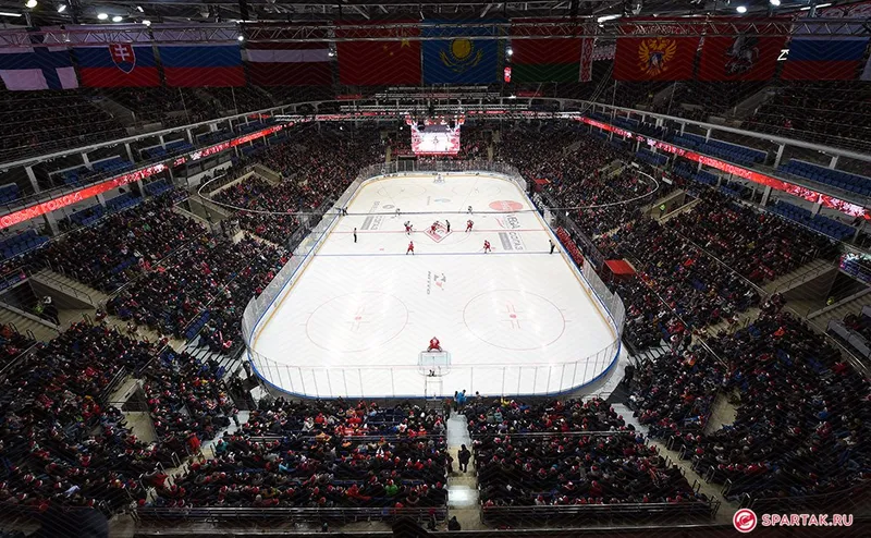 Рекордная посещаемость хоккейного «Спартака».