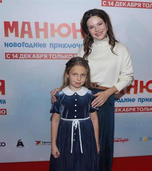 Анна Пескова с дочерью Анастасией