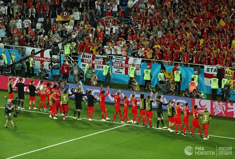 Сборные Бельгии и Англии продолжают борьбу.