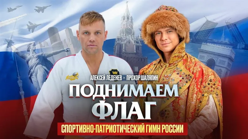 Чемпион мира по самбо Алексей Леденев и Прохор Шаляпин поддержали российских спортсменов песней «Поднимаем флаг»