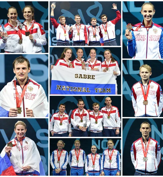 Сборная России-Чемпион Европы  по фехтованию. 
