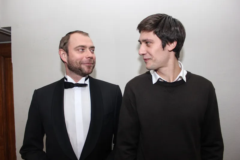 актер Алексей Дякин и актер Владимир Гуськов