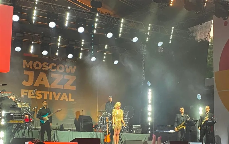 Полина Гагарина на Джазовом фестивале в Москве.